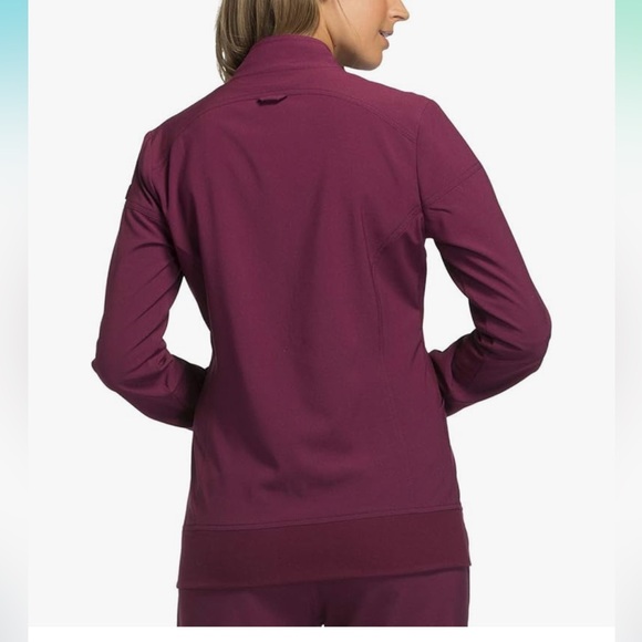 Wine color scrub jacket - Picture 2 of 2